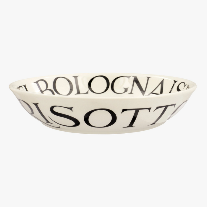 Black Toast Medium Pasta Bowl