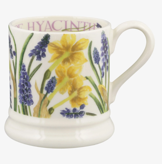 Tete-A-Tete & Grape Hyacinth 1/2 Pint Mug