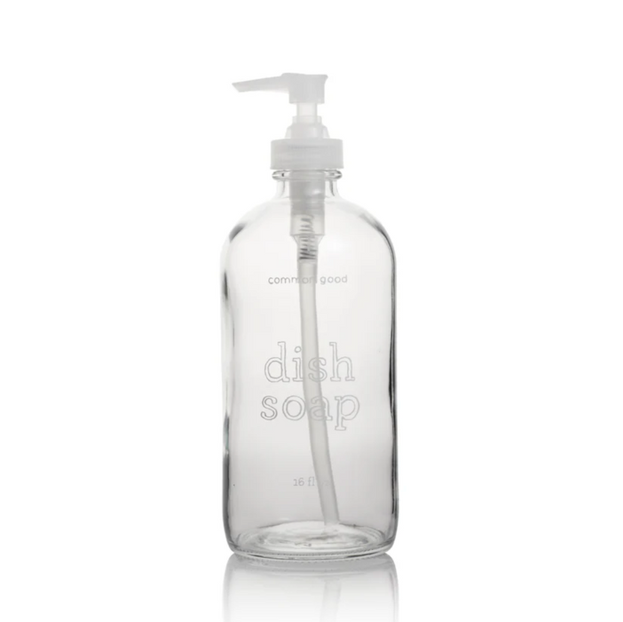 Dish Soap Empty Glass Bottle (16oz)