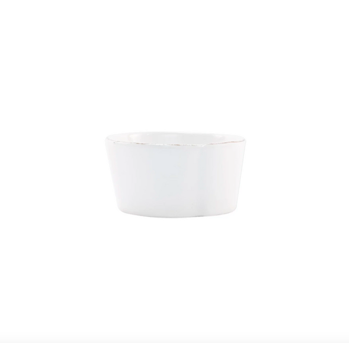 Melamine Lastra White Condiment Bowl