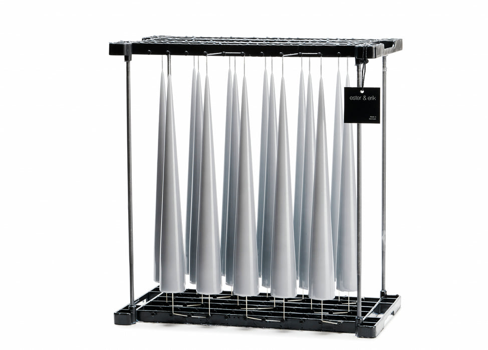 Cone Candle - Light Grey